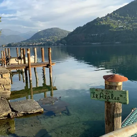 Villa Giardino Con Pontile Sul Lago D'orta In Riva